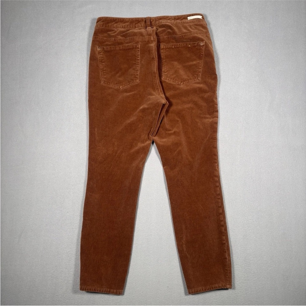 Pilcro By Anthropologie Pants Women’s 31 Brown Corduroy High Rise Skinny Preppy - Picture 11 of 12